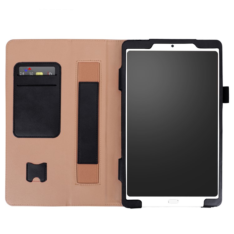 Retro Style PU Leather Card Holder Tablet Case with Stand for Xiaomi Mi Pad 4 Plus - Black-2