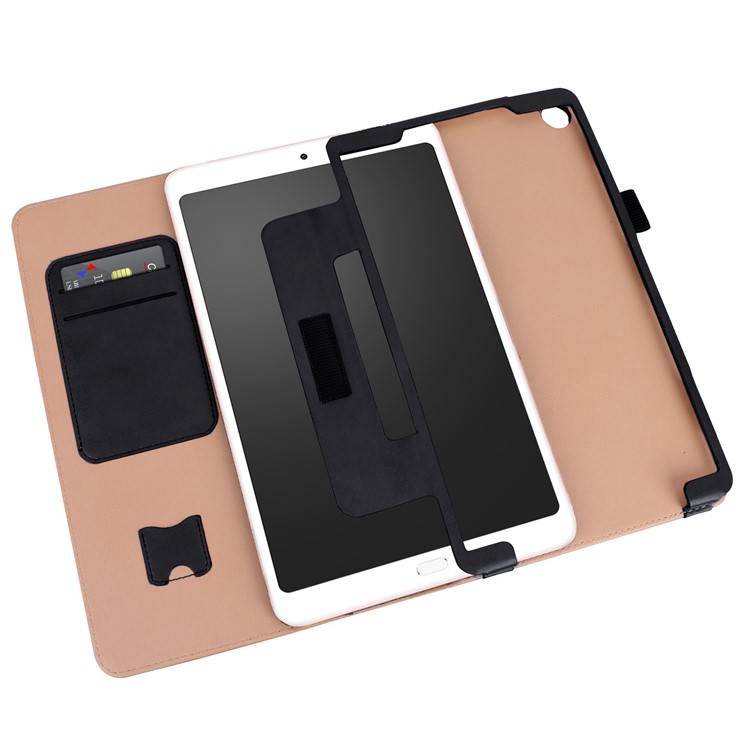Retro Style PU Leather Card Holder Tablet Case with Stand for Xiaomi Mi Pad 4 Plus - Black-3