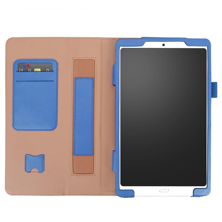 Retro Style PU Leather Card Holder Protective Case Shell for Xiaomi Mi Pad 4 Plus - Blue-2