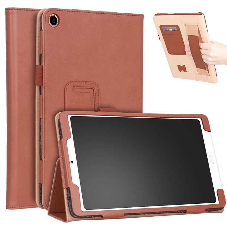 Retro Style PU Leather Stand Tablet Case Accessory for Xiaomi Mi Pad 4 Plus - Brown-1