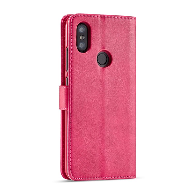 LC.IMEEKE Leather Wallet Case for Xiaomi Mi A2 / Mi 6X (China) - Rose-3