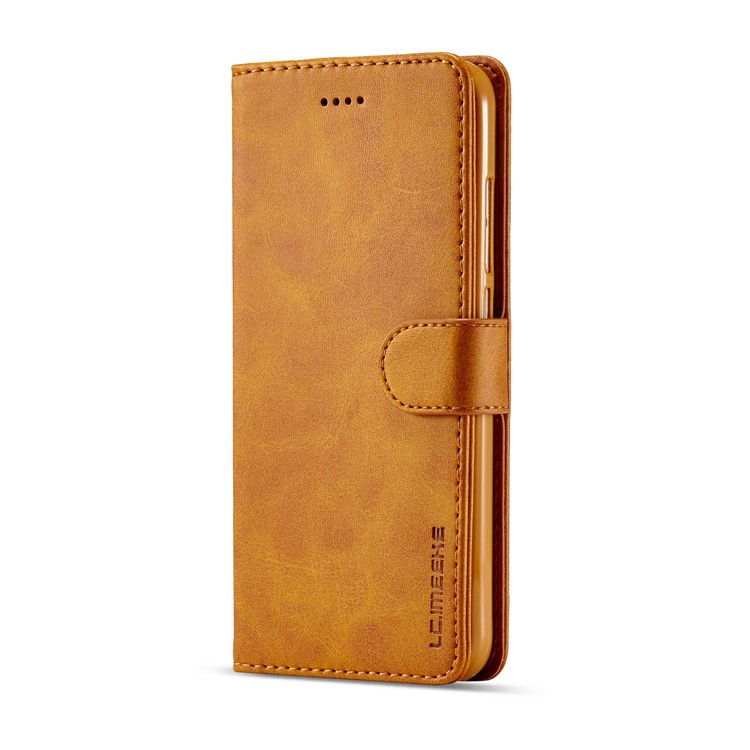 LC.IMEEKE Leather Wallet Cover for Xiaomi Mi A2 / Mi 6X (China) - Brown-2