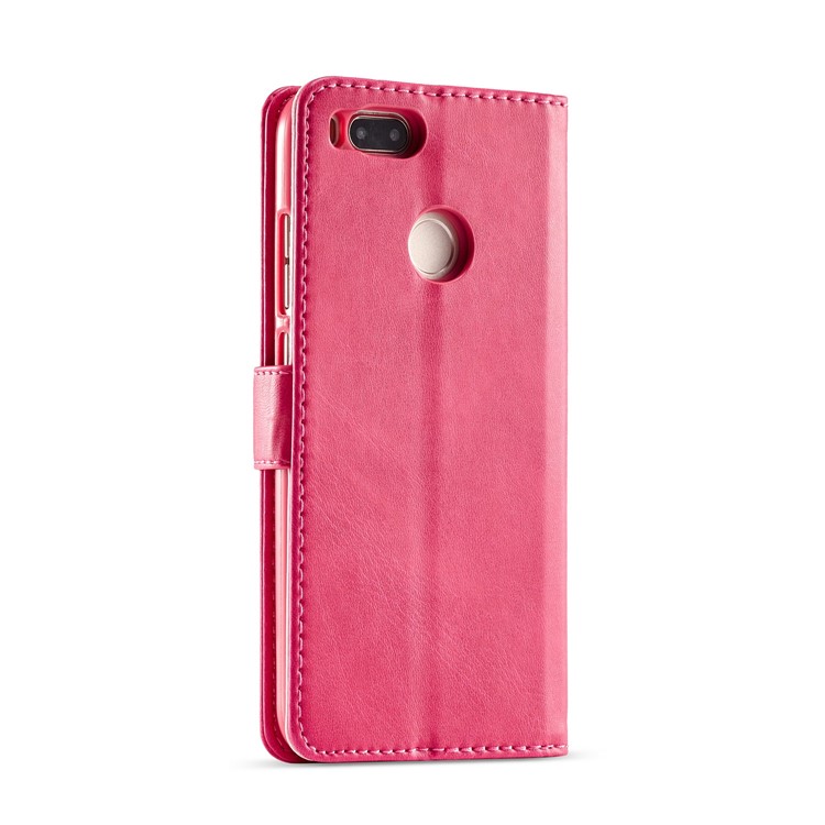 LC.IMEEKE Wallet Leather Flip Casing for Xiaomi Mi A1 / Mi 5X - Rose-3