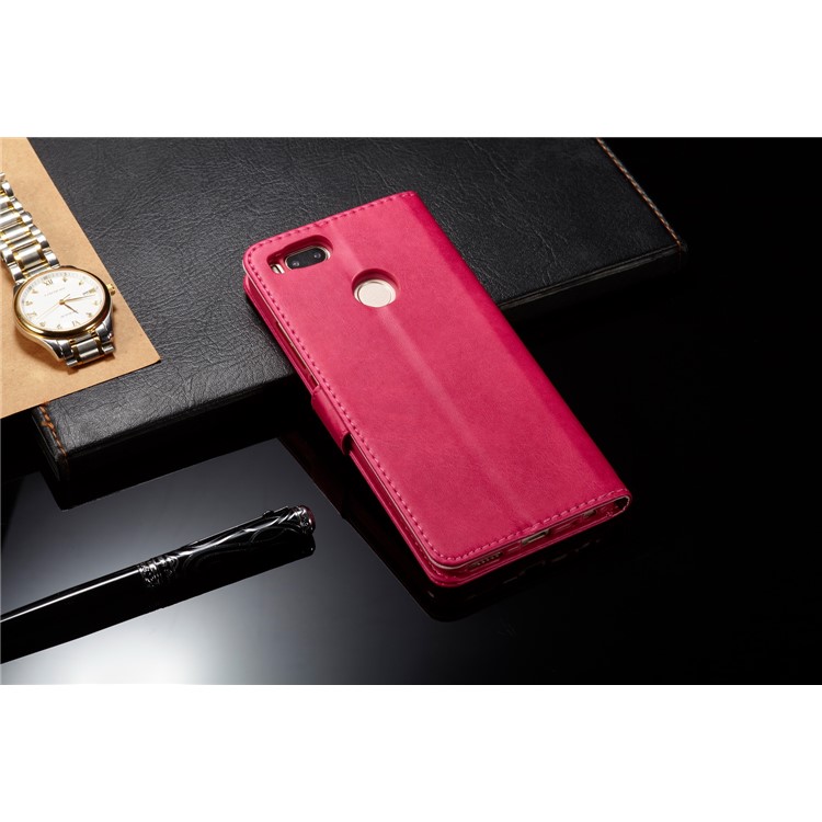 LC.IMEEKE Wallet Leather Flip Casing for Xiaomi Mi A1 / Mi 5X - Rose-5
