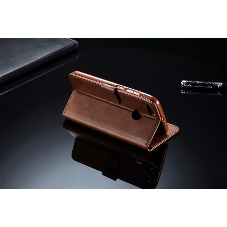 LC.IMEEKE Wallet Leather Protection Shell for Xiaomi Mi A1 / Mi 5X - Coffee-13