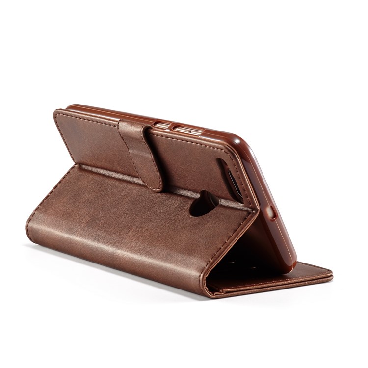 LC.IMEEKE Wallet Leather Protection Shell for Xiaomi Mi A1 / Mi 5X - Coffee-4