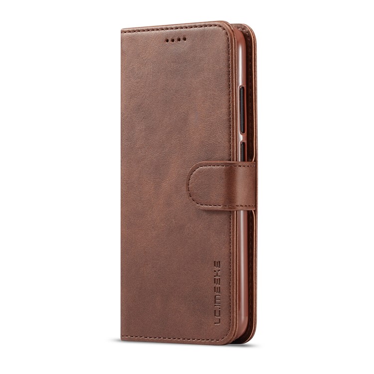 LC.IMEEKE Wallet Leather Stand Cell Phone Case for Xiaomi Redmi Note 6 Pro - Coffee-2