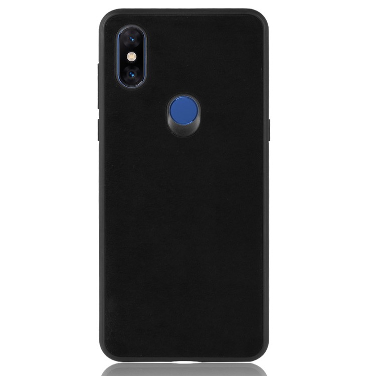 Retro Velvet Cloth Coated PC + TPU Combo Phone Case for Xiaomi Mi Mix 3 - Black-2