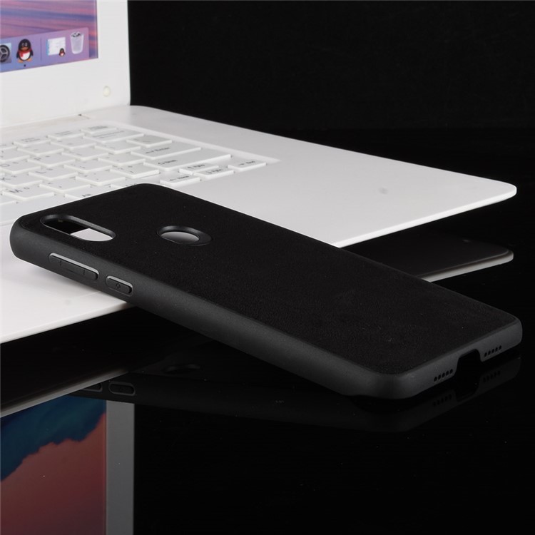 Retro Velvet Cloth Coated PC + TPU Combo Phone Case for Xiaomi Mi Mix 3 - Black-6
