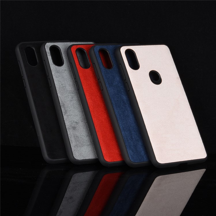 Retro Velvet Cloth Coated PC + TPU Combo Phone Case for Xiaomi Mi Mix 3 - Black-7