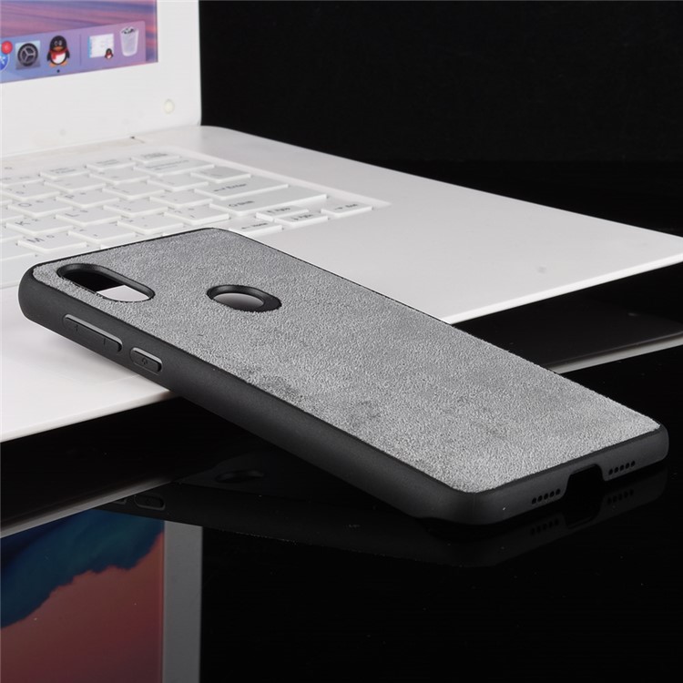 Pano De Veludo Retro Revestido PC + Tampa Do Telefone TPU Combo Para Xiaomi Mi Mix 3 - Cinzento-7