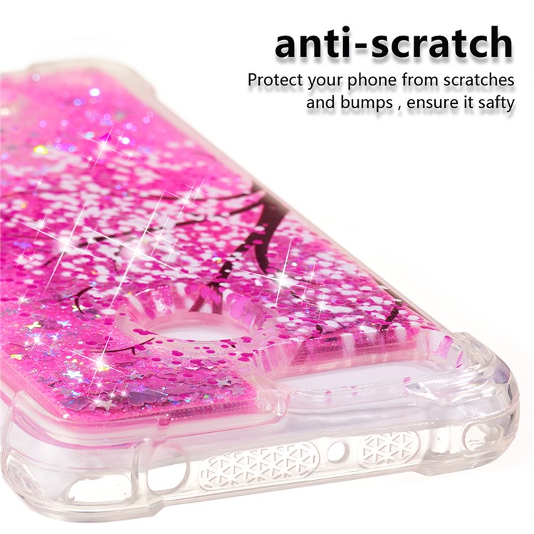 Pattern Printing Flowing Quicksand TPU Phone Shell for Xiaomi Redmi 6 - Tree-3