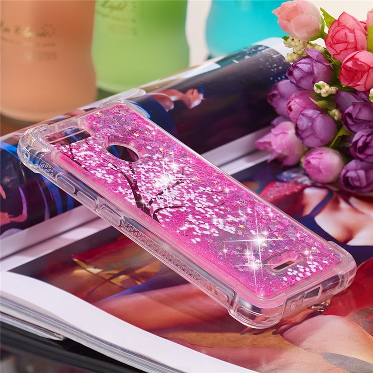 Pattern Printing Flowing Quicksand TPU Phone Shell for Xiaomi Redmi 6 - Tree-4