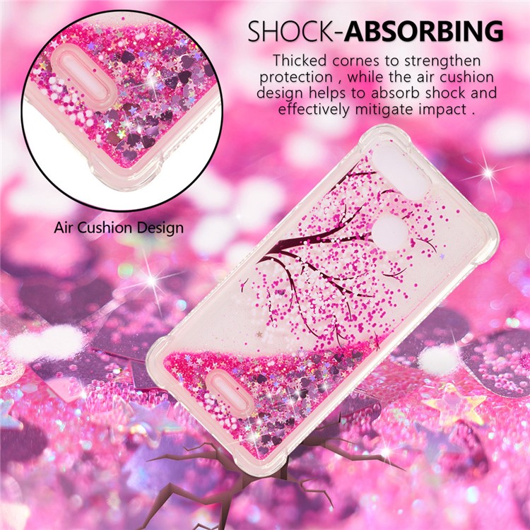 Pattern Printing Flowing Quicksand TPU Phone Shell for Xiaomi Redmi 6 - Tree-6