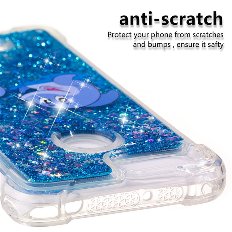 Pattern Printing Flowing Quicksand TPU Protection Cover for Xiaomi Redmi 6 - Dolphin-3
