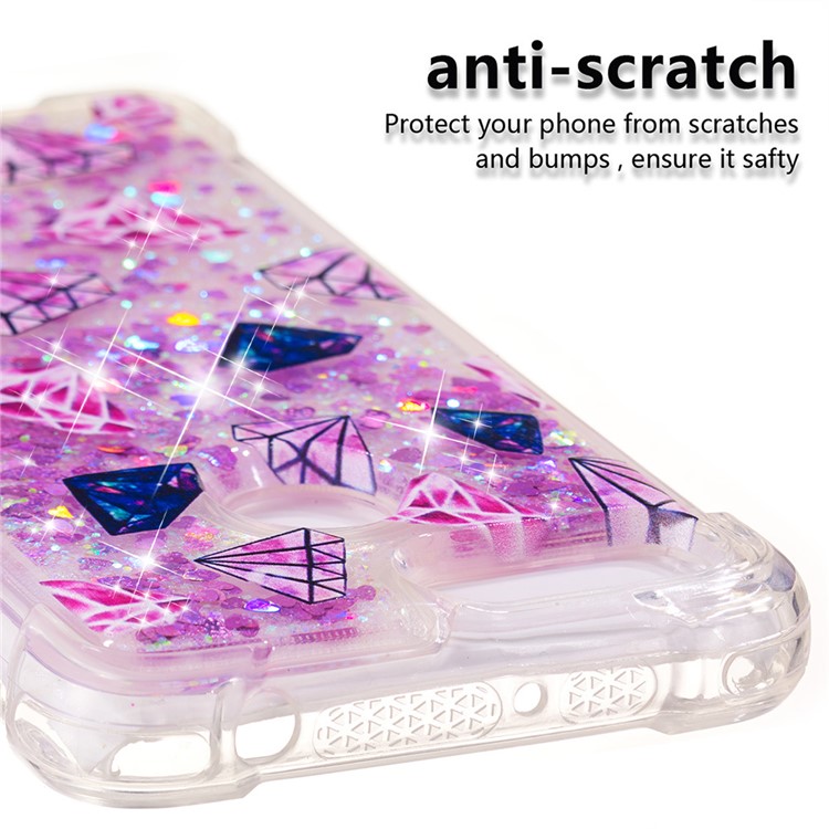 Pattern Printing Flowing Quicksand TPU Case Cover for Xiaomi Redmi 6 - Diamonds-3