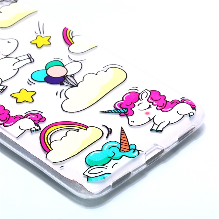 For Xiaomi Mi Max 3 Pattern Printing Soft TPU Back Case - Unicorn-3