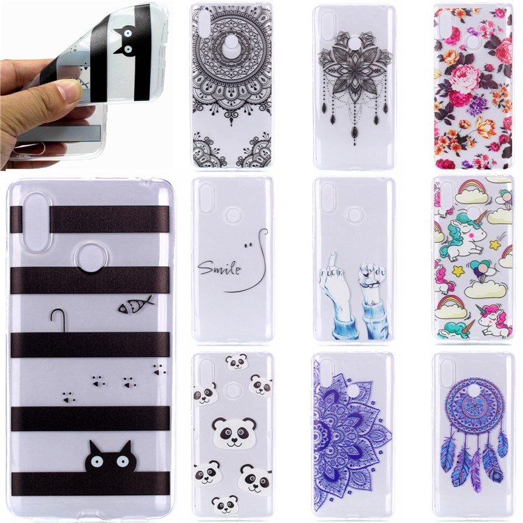 For Xiaomi Mi Max 3 Pattern Printing Soft TPU Back Case - Unicorn-7