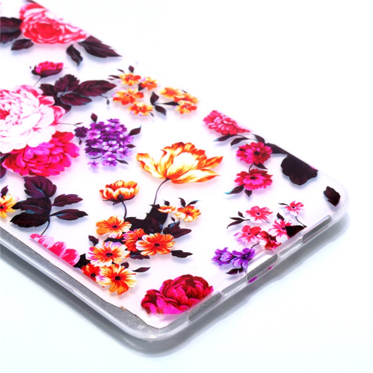 For Xiaomi Mi Max 3 Pattern Printing Soft TPU Back Cover - Blooming Flower-3
