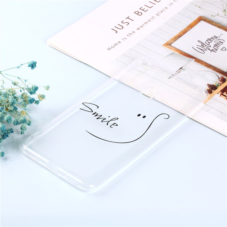 For Xiaomi Mi Max 3 Pattern Printing Soft TPU Mobile Phone Shell - Smile-2