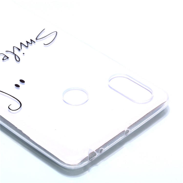 For Xiaomi Mi Max 3 Pattern Printing Soft TPU Mobile Phone Shell - Smile-4