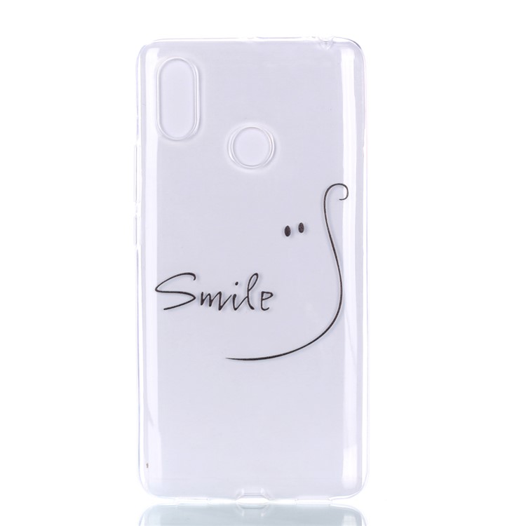 For Xiaomi Mi Max 3 Pattern Printing Soft TPU Mobile Phone Shell - Smile-5