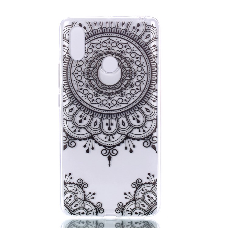 For Xiaomi Mi Max 3 Pattern Printing Soft TPU Case Accessory - Lace Flower-5
