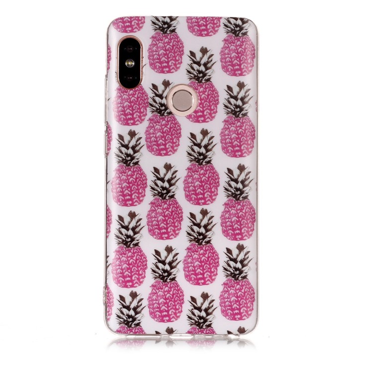 Patterned IMD Soft Matte TPU Phone Case for Xiaomi Redmi Note 5 Pro (Dual Camera) / Redmi Note 5 (China) - Pineapple-2