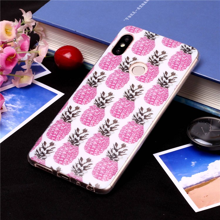 Patterned IMD Soft Matte TPU Phone Case for Xiaomi Redmi Note 5 Pro (Dual Camera) / Redmi Note 5 (China) - Pineapple-4