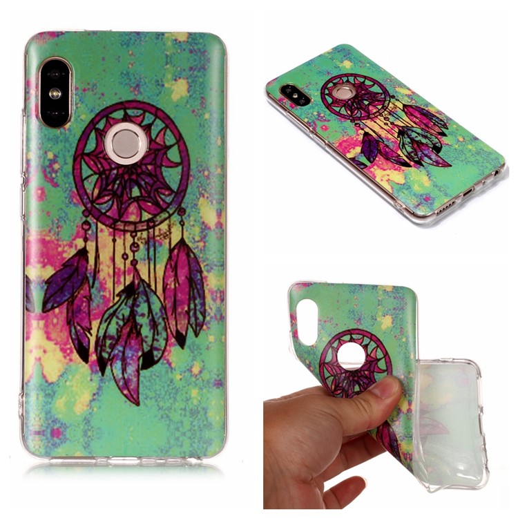 Patterned IMD Soft Matte TPU Mobile Phone Case for Xiaomi Redmi Note 5 Pro (Dual Camera) / Redmi Note 5 (China) - Dream Catcher-1