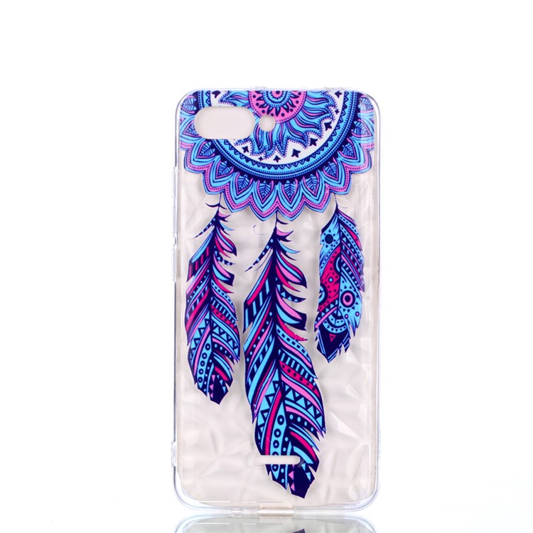 Pattern Printing Embossed 3D Diamond Surface TPU Case for Xiaomi Redmi 6A - Dream Catcher-2