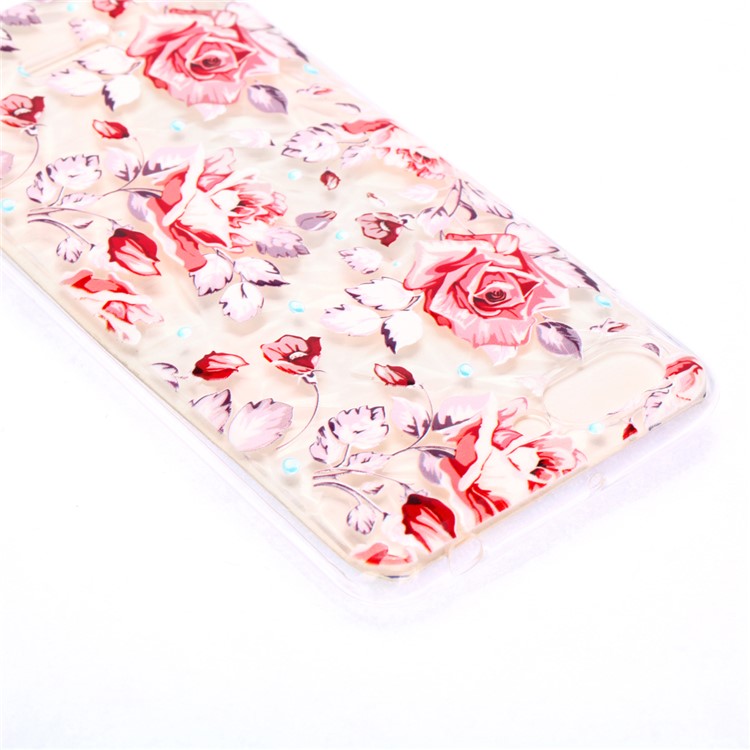 Pattern Printing Embossed 3D Diamond Surface TPU Cover for Xiaomi Redmi 6A - Vivid Flowers-4