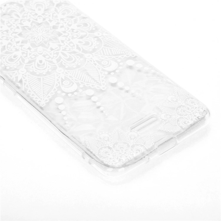 Pattern Printing Embossed 3D Diamond Surface TPU Back Case for Xiaomi Redmi 6A - Mandala Flower-3