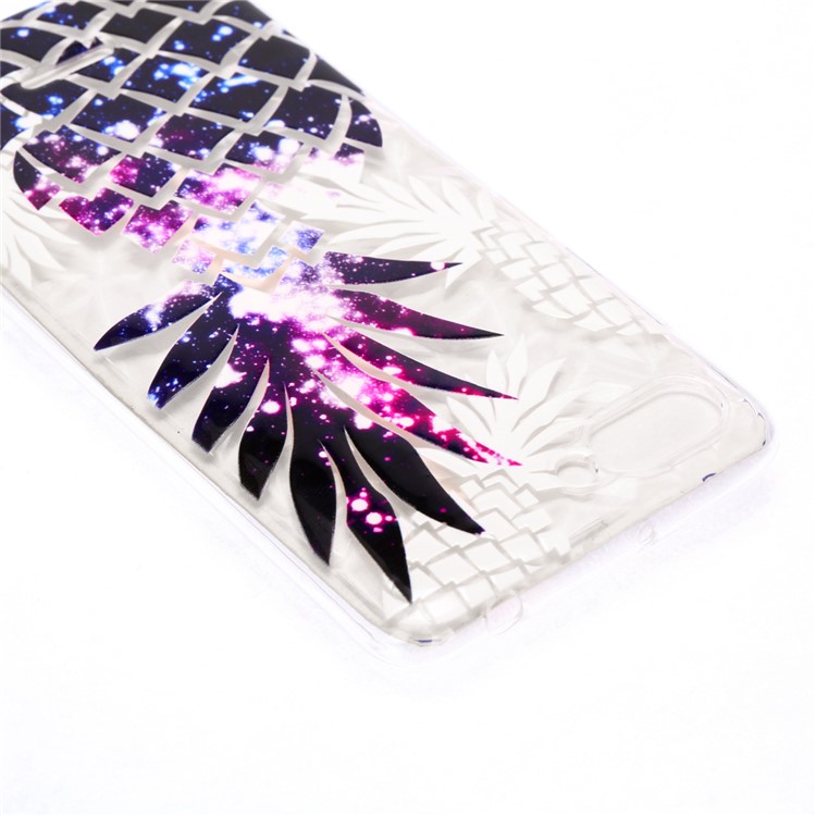 Pattern Printing Embossed 3D Diamond Surface TPU Cell Phone Case for Xiaomi Redmi 6A - Purple Pineapple-4
