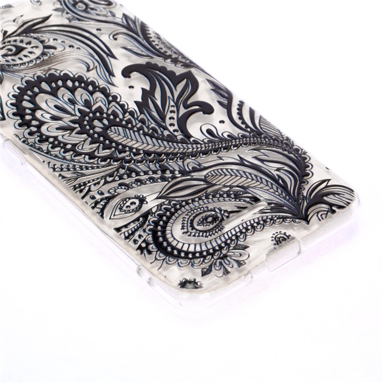 Pattern Printing Embossed 3D Diamond Surface TPU Cover Shell for Xiaomi Redmi 6A - Paisley Pattern-3