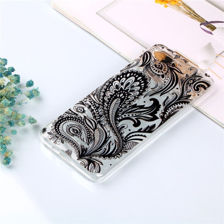 Pattern Printing Embossed 3D Diamond Surface TPU Cover Shell for Xiaomi Redmi 6A - Paisley Pattern-5