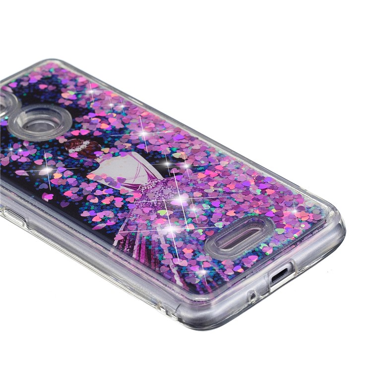 Dynamic Glitter Powder Sequins Patterned TPU Case Cover for Xiaomi Redmi 6 (Dual Camera: 12MP+5MP) - Pretty Girl-5