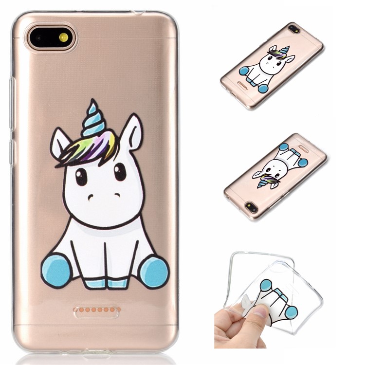 Pattern Printing Embossed TPU Cover Phone Case for Xiaomi Redmi 6A - Adorable Unicorn-1