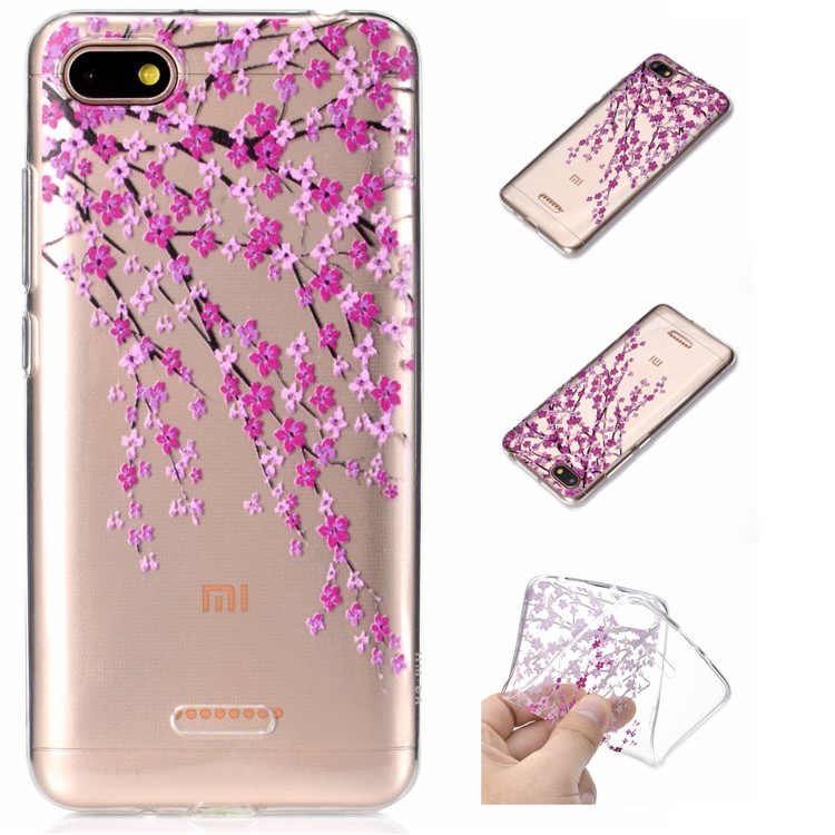 Pattern Printing Embossed TPU Case Accessory for Xiaomi Redmi 6A - Vivid Flowers-1