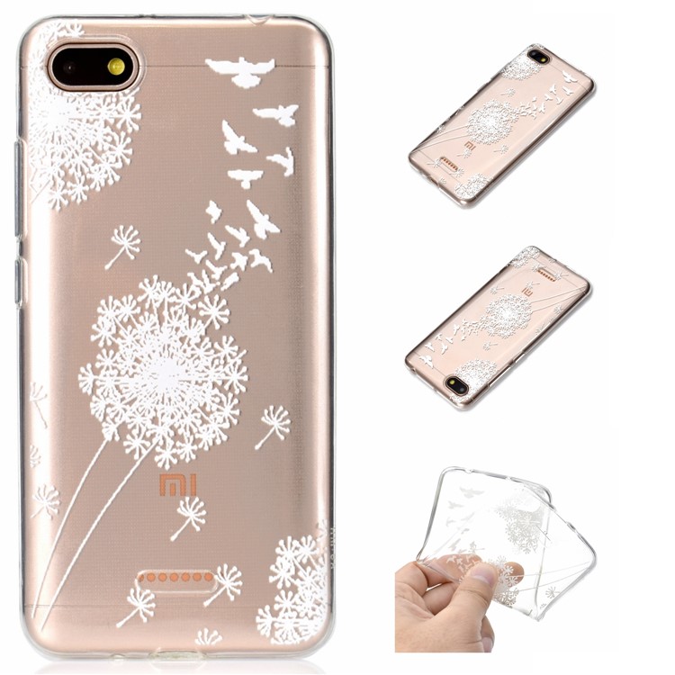 Pattern Printing Embossed TPU Cell Phone Case for Xiaomi Redmi 6A - Dandelion-1