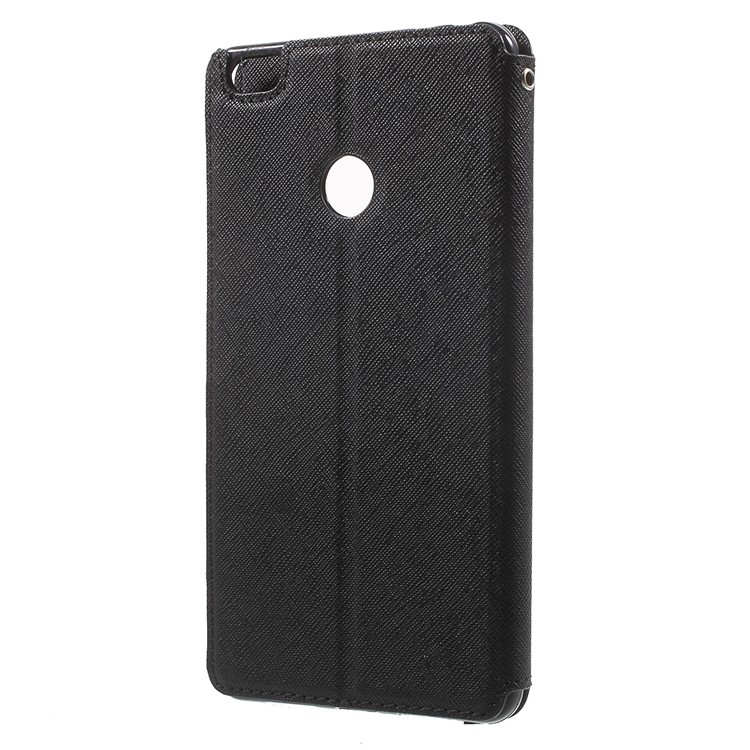 ROAR KOREA View Window Leather Stand Case for Xiaomi Mi Max - Black-2