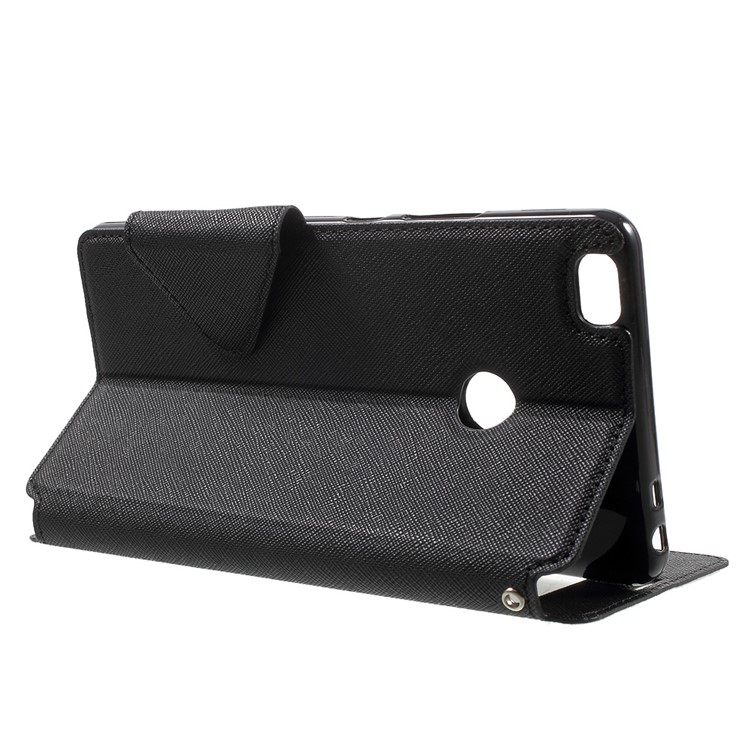 ROAR KOREA View Window Leather Stand Case for Xiaomi Mi Max - Black-3