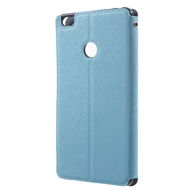 ROAR View Window Leather Card Holder Cover for Xiaomi Mi Max - Baby Blue-2
