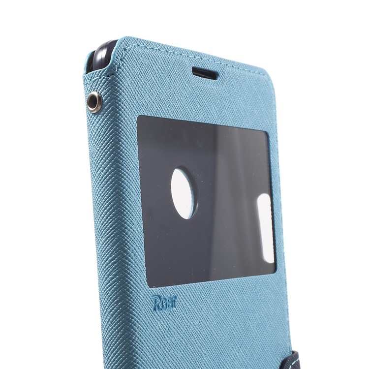 ROAR View Window Leather Card Holder Cover for Xiaomi Mi Max - Baby Blue-8