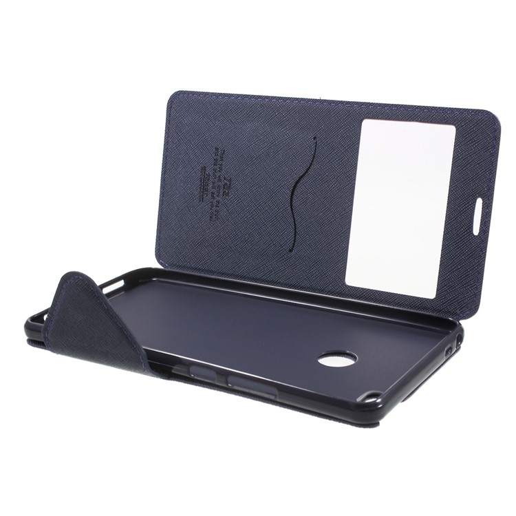ROAR View Window Leather Card Holder Cover with Stand for Xiaomi Mi Max - Purple-5