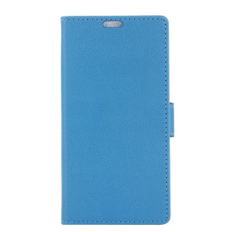 Wallet Stand Protective Leather Phone Cover for Xiaomi Mi 8 Pro - Blue-1