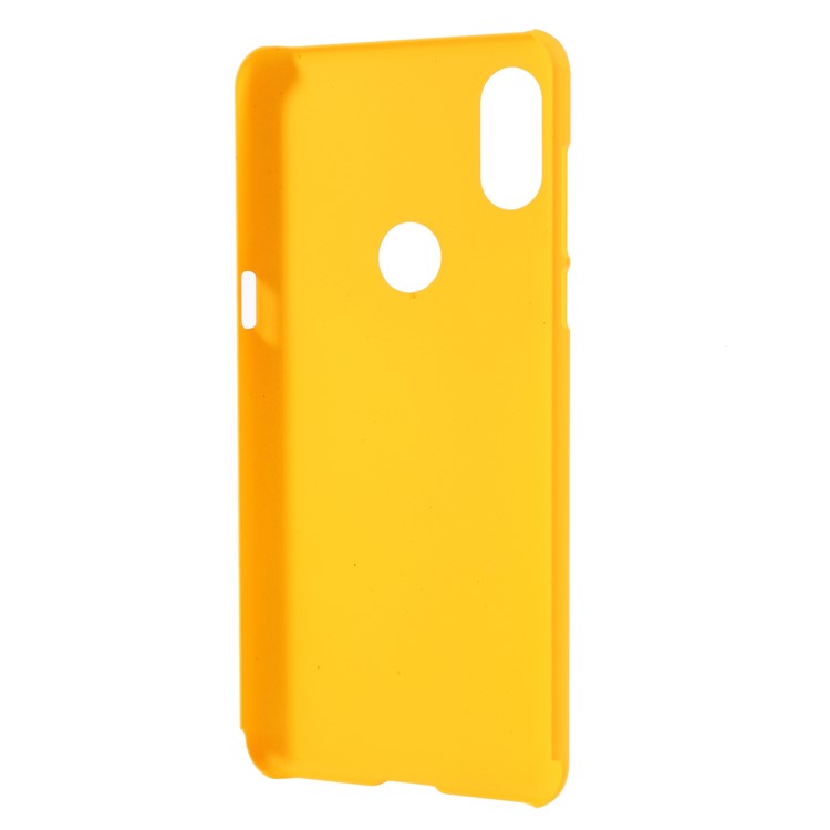 Rubberized Hard Phone Cover Case for Xiaomi Mi Mix 3 - Yellow-3
