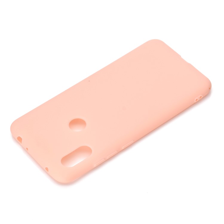 Solid Color Soft Matte TPU Cell Phone Case for Xiaomi Redmi Note 6 Pro - Pink-4