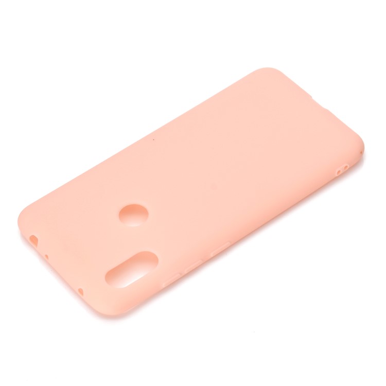 Color Sólido Soft Matte Matte TPU Celebile de Teléfono Celular Para Xiaomi Redmi Note 6 Pro - Rosado-4