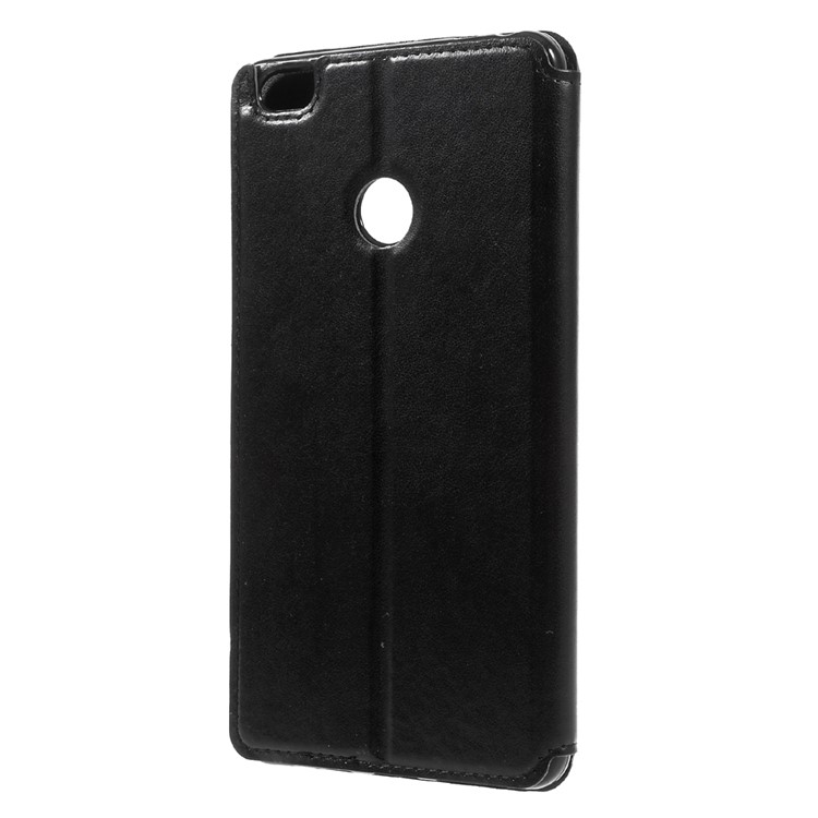 ROAR KOREA Noble Leather View Stand Case for Xiaomi Mi Max - Black-2